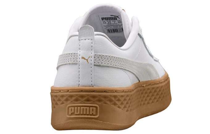 (WMNS) Suede Platform Leather Sneaker “White”