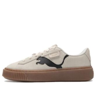 (WMNS) Suede Platform Shoes “Beige Brown”