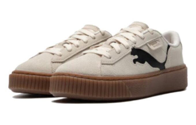 (WMNS) Suede Platform Shoes “Beige Brown”
