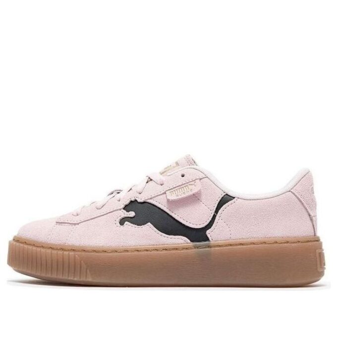 (WMNS) Suede Platform Shoes “Pink Black Gum”