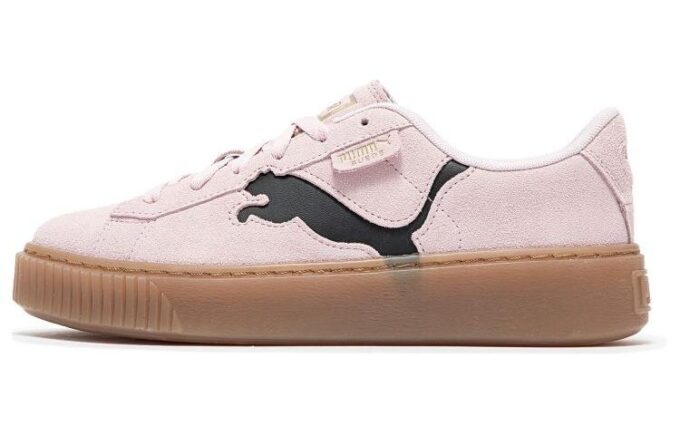 (WMNS) Suede Platform Shoes “Pink Black Gum”