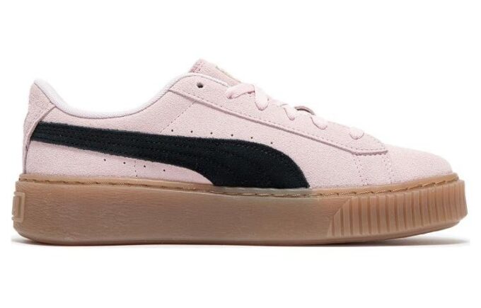 (WMNS) Suede Platform Shoes “Pink Black Gum”