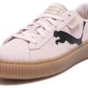 (WMNS) Suede Platform Shoes “Pink Black Gum”