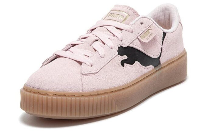(WMNS) Suede Platform Shoes “Pink Black Gum”