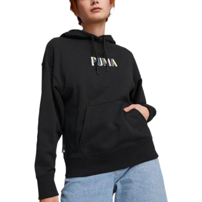 (WMNS) SWxP Graphic Hoodie “Black”