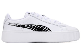 (WMNS) Vikky Stacked L Sketch Sneakers White/Black