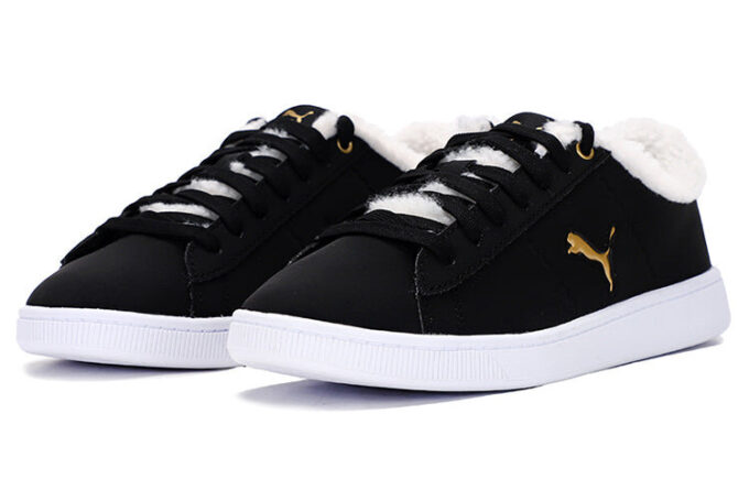 (WMNS) Vikky v2 Cat Teddy Sneakers Black