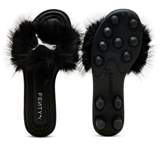 (WMNS) x FENTY Cat Cleat Sandals “Chic Fur Black”