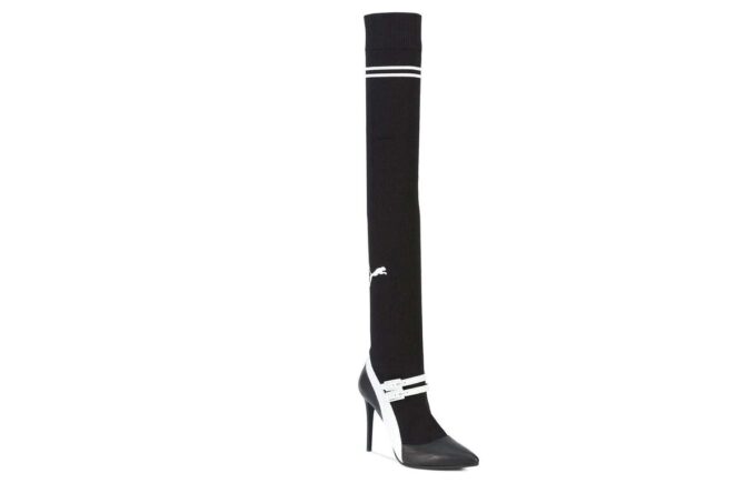 (WMNS) x Fenty Knitted High Mary Jane Heels Slip On “Black”