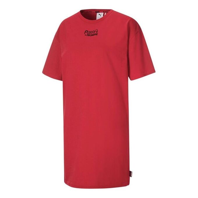 (WMNS) x Mr Doodle Short Sleeve Dress Red