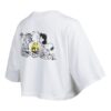 (WMNS) x PEANUTS Embroidery Logo Crewneck Short Loose Short Sleeve White