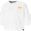(WMNS) x PEANUTS Embroidery Logo Crewneck Short Loose Short Sleeve White