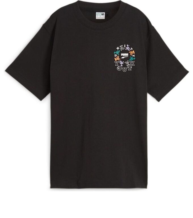 (WMNS) Youth Graphic T-shirt “Black”