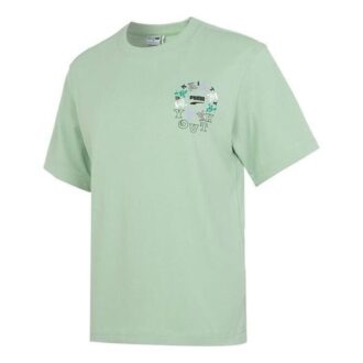 (WMNS) Youth Logo T-Shirt “Green”