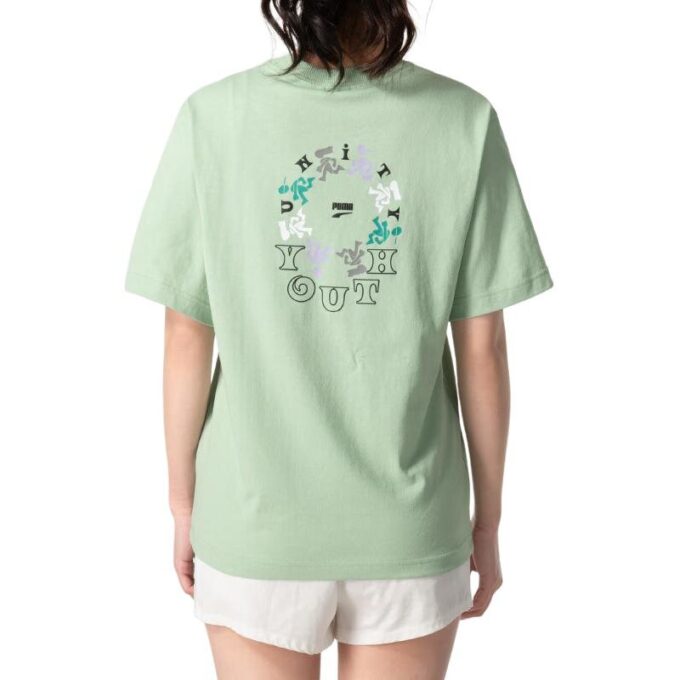 (WMNS) Youth Logo T-Shirt “Green”