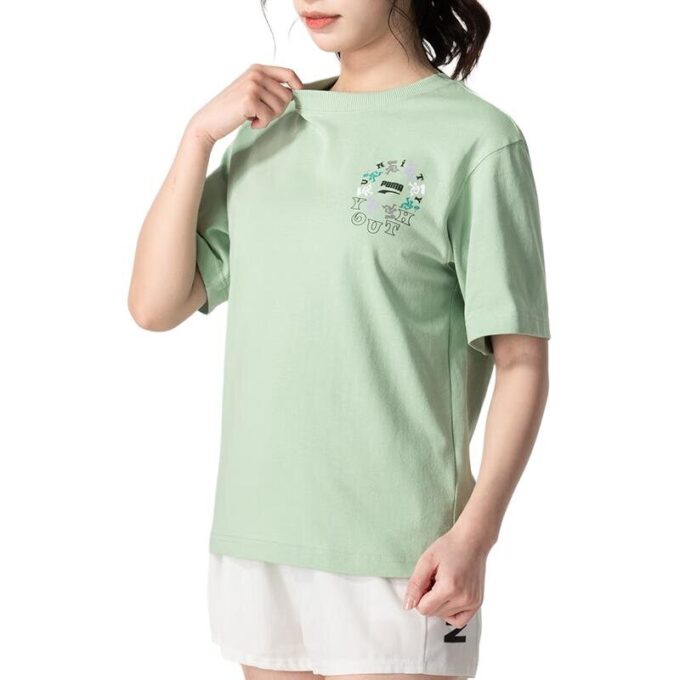 (WMNS) Youth Logo T-Shirt “Green”