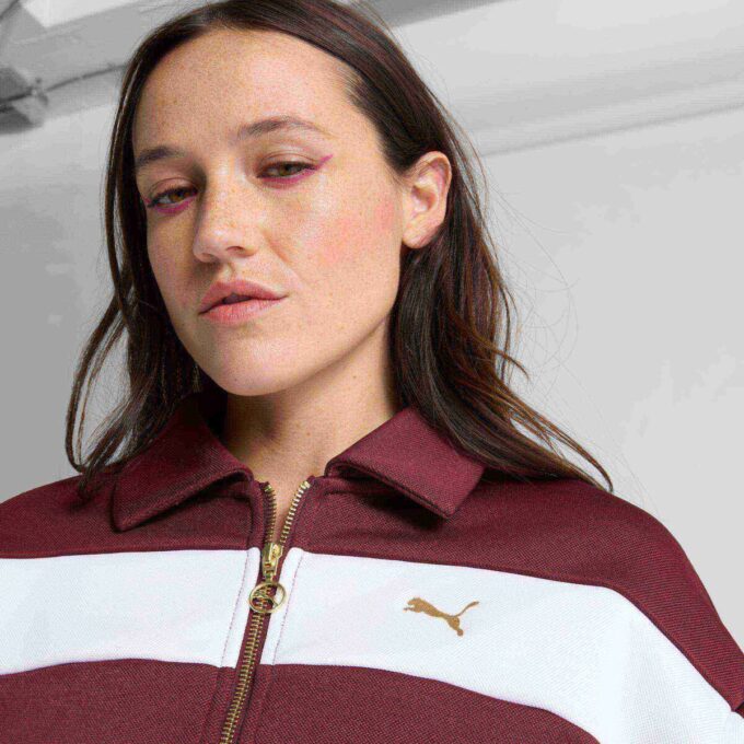 Women Relaxed Crop Track Jacket