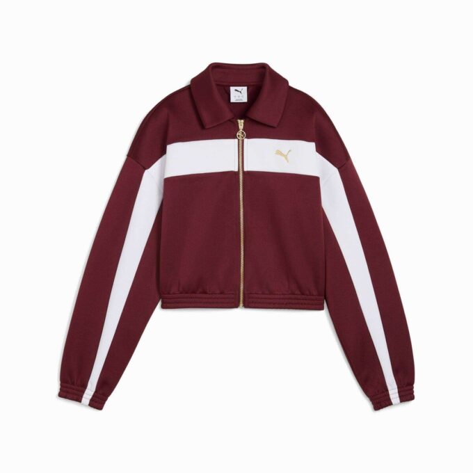 Women Relaxed Crop Track Jacket