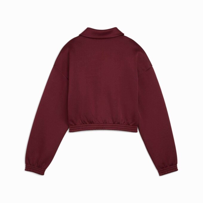 Women Relaxed Crop Track Jacket