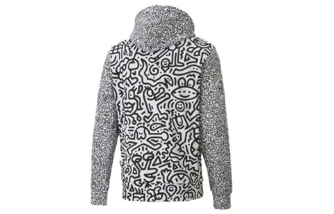 x MR DOODLE Crossover Embroidered logo Printing Graffiti Casual White