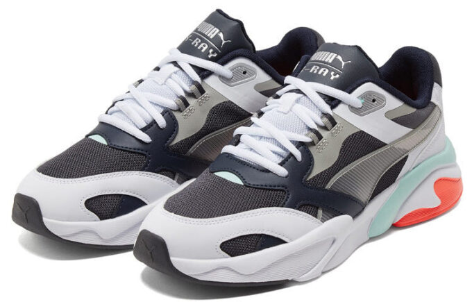 X-Ray Millenium Running Shoes White/Black/Orange