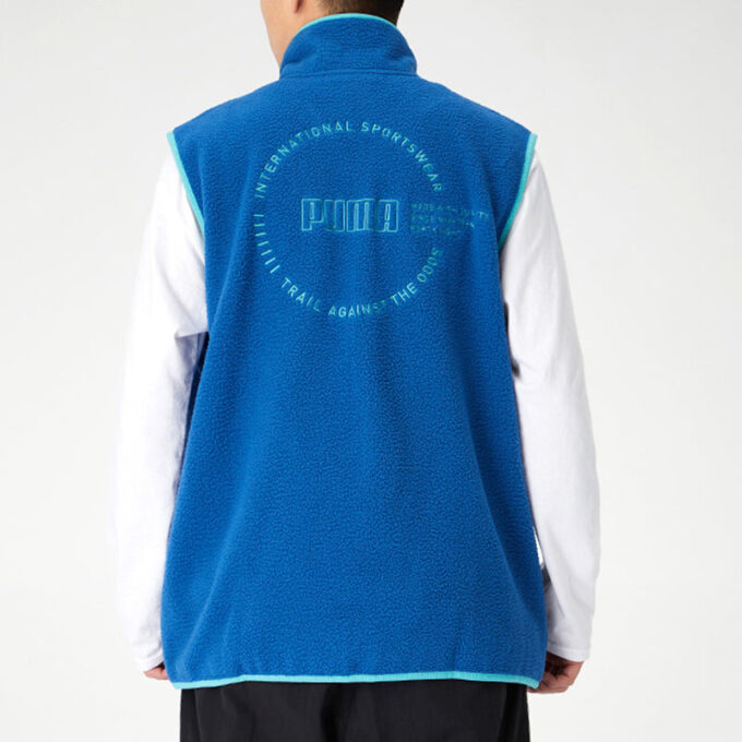 XTG Trail Fleece Full Zip Pocket Vest “Blue Orange”