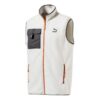 XTG Trail Fleece Full Zip Pocket Vest “White Black Orange”