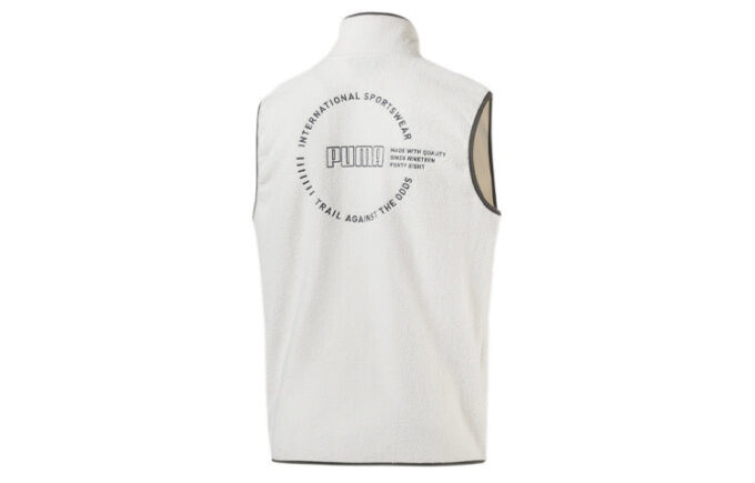 XTG Trail Fleece Full Zip Pocket Vest “White Black Orange”